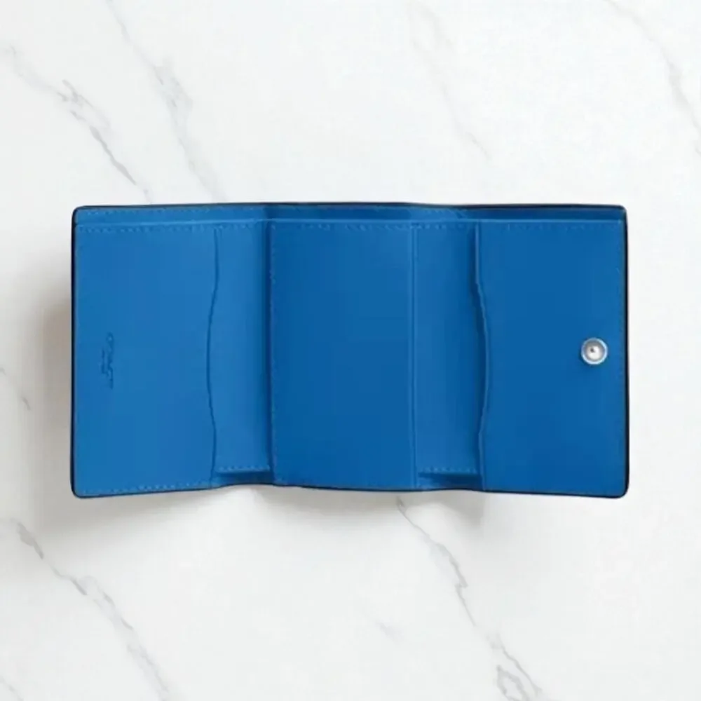 Coach Micro Wallet in Bright Blue Leather CM238 - Picture 2 of 3